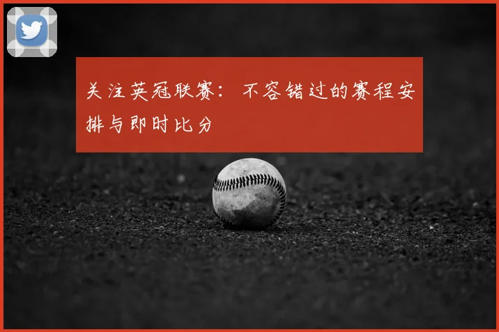 关注英冠联赛：不容错过的赛程安排与即时比分
